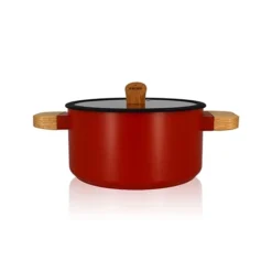 Faitout Ector Induction Aluminium Revêtu 24 Cm Rouge