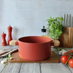 Faitout Ector Induction Aluminium Revêtu 24 Cm Rouge -de Buyer Shop 108015 4 1 Faitout Ector induction aluminium revetu 24 cm rouge Ogo