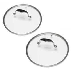 Lot De 2 Couvercles En Verre Excell'Inox 24 Et 28 Cm