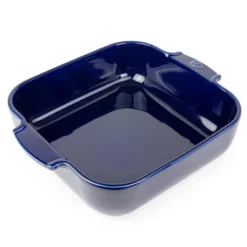 Peugeot Plat Four Carré Céramique Bleu 28 Cm
