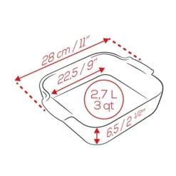 Peugeot Plat Four Carré Céramique Bleu 28 Cm -de Buyer Shop 201186 2 2 Plat four carre ceramique bleu 28 cm Peugeot