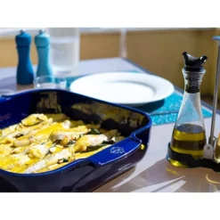 Peugeot Plat Four Carré Céramique Bleu 28 Cm -de Buyer Shop 201186 3 2 Plat four carre ceramique bleu 28 cm Peugeot