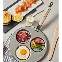 de Buyer Shop -de Buyer Shop 211019 1 1 Poele 3 blinis Mineral B Bois 27 cm De Buyer