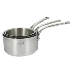 De Buyer Set De 3 Casseroles Milady 16, 18 Et 20 Cm