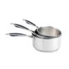 Lot 3 Casseroles Excell'Inox 14 16 18 Cm