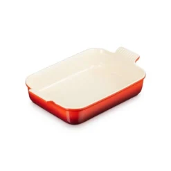 Le Creuset Plat Rectangulaire En Céramique émaillée 32 Cm Cerise