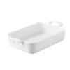 Plat Rectangulaire Porcelaine Belle Cuisine 26 Cm Blanc