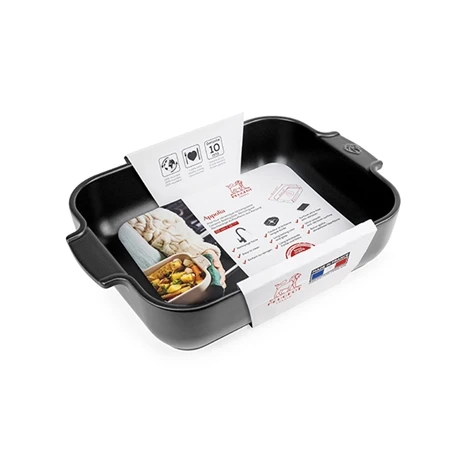 Peugeot Plat à Four Céramique Appolia Rectangulaire Noir Mat 32 Cm 2 Peugeot Plat à Four Céramique Appolia Rectangulaire Noir Mat 32 Cm – Image 2