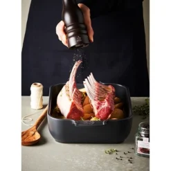 de Buyer Shop -de Buyer Shop 309021 1 2 Set de 3 plats a four rectangulaires ardoise ceramique 25 32 et 40cm Peugeot