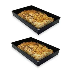 Lot De Deux Plats De Cuisson Anti-adhérent 28 Cm